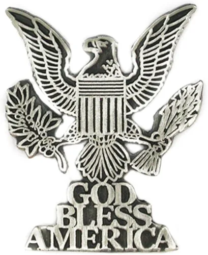 Vista 8 de PinMart Pin Patriótico del Águila – Águila Americana Volando – Broche para solapa esmaltado en bronce, color dorado chapado o chapado en níquel