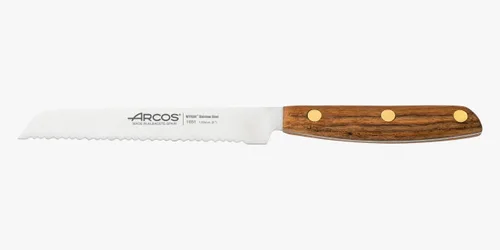 Vista 19 de Arcos Nordika Series - Juego de cuchillos profesionales de 3 piezas, cuchillas de acero inoxidable de nitrum de alta precisión, certificado FSC.