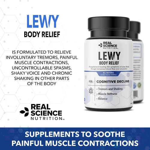 Vista 4 de Real Science Nutrition Ofrece Lew-X - Un suplemento nutricional formulado para el alivio del cuerpo de Lewy para apoyar la memoria y la claridad