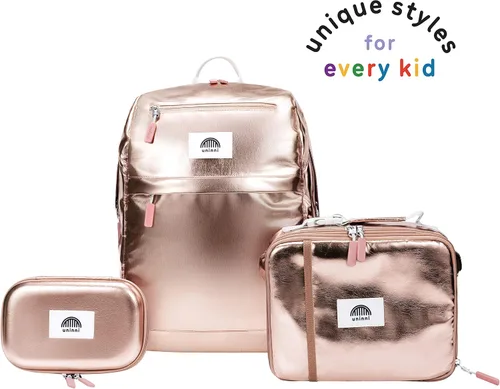 Vista 3 de Juego de mochila para niños de 16 pulgadas con bolsa de almuerzo aislada y estuche para lápices
