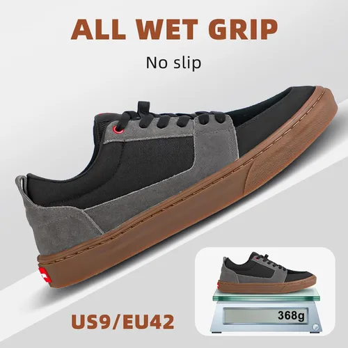 Vista 3 de Zapatos de ciclismo de montaña MTB para hombre, con pedales planos, adecuados para montar en bicicleta de montaña DH, enduro, cross, trail, BMX