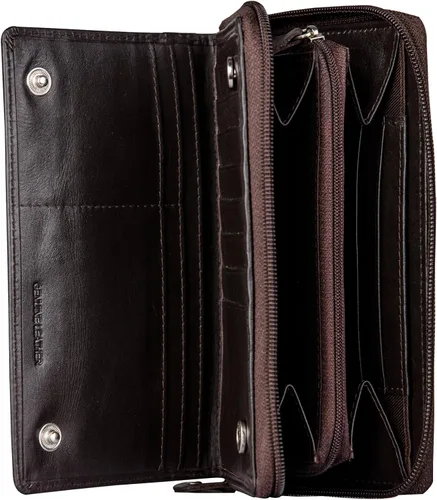 Vista 4 de Finelaer - Cartera de piel para mujer color negro