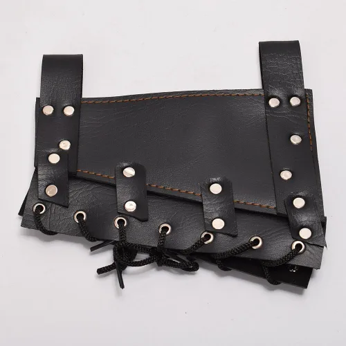 Vista 5 de BLESSUME Funda medieval de rana de espada con cinturón de estoque cruzado con cordones, 1 unidad