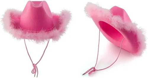 Vista 4 de Sombrero vaquero de vaquera, sombrero de princesa con lentejuelas con diseño de tiara corona, sombrero de vaquero para disfrazarse, Halloween