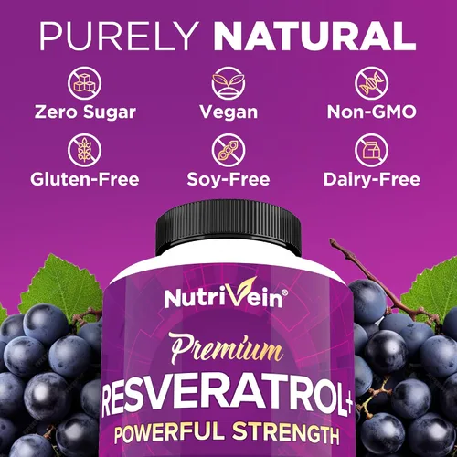 Vista 8 de Nutrivein Cápsulas de musgo marino premium y paquete de suplemento de resveratrol: cápsulas de resveratrol de alta absorción y musgo marino irlandés