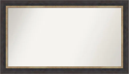 Vista 273 de Amanti Art Espejo personalizado, espejo de baño negro Astor, espejo de pared o espejo de tocador de baño sobre el fregadero (25 x 25 pulgadas)
