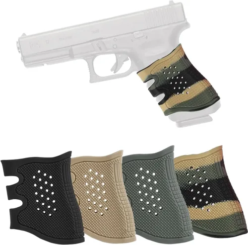 Vista 11 de Funda de agarre táctico de goma antideslizante con ventilación para Glock