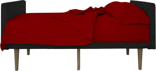 Vista 10 de Sábanas para sofá cama – Juego de 4 piezas, tamaño matrimonial, bolsillo profundo de 6 pulgadas de microfibra ultrasuave, doble cepillado, Negro