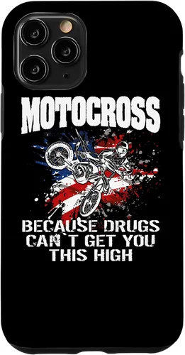 Vista 29 de Motocross Dirtbike MX Motorcycle Us Flag Case para iPhone 17