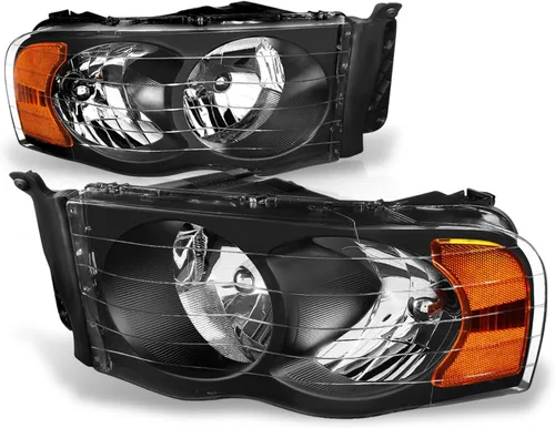 Vista 12 de Auto Dynasty Faros LED DRL Compatible con 2002 2003 2004 2005 Dodge Ram 1500 2500 3500, Señal de Giro Secuencial, Faros Proyectores Negros