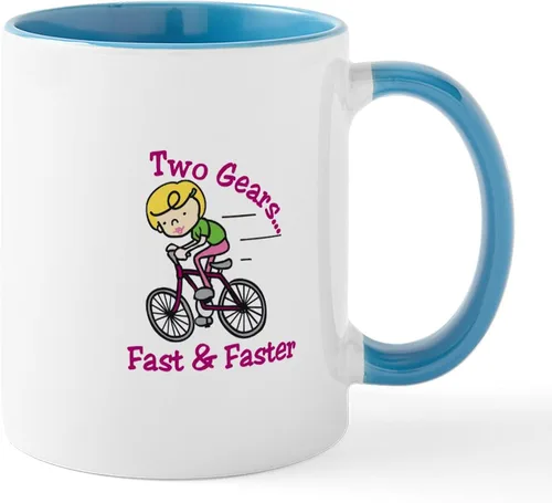 Vista 24 de CafePress Bicycle Bike Riding 11 Oz Ceramic Mug 11 oz (325 ml) Ceramic Coffee Mug