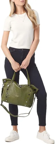 Vista 6 de Hammitt Bolso grande de cuero marrón con diseño de lagarto Redwood Lizard