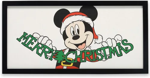 Vista 5 de Disney The Muppet Christmas Carol Miss Piggy Framed Wood Wall Decor - Festive Miss Piggy Wall Art for Holiday Decor
