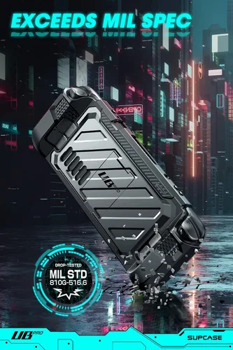 Vista 9 de SUPCASE Unicorn Beetle Pro Series - Funda para Steam Deck (2022) / Steam Deck OLED (2023), funda protectora delgada y resistente con soporte