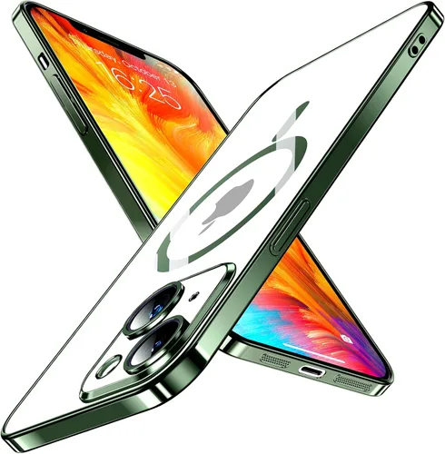 Vista 10 de Funda magnética delgada diseñada para iPhone 13 Pro Max [Compatible con MagSafe], carcasa trasera dura con acabado fino [No se pone amarilla] Funda