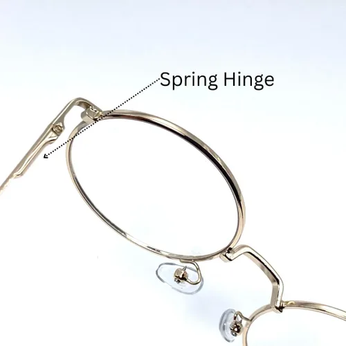 Vista 5 de Coffee Cake Eyewear Lente clara del marco metálico redondo pequeño retro para los hombres y las mujeres sin receta