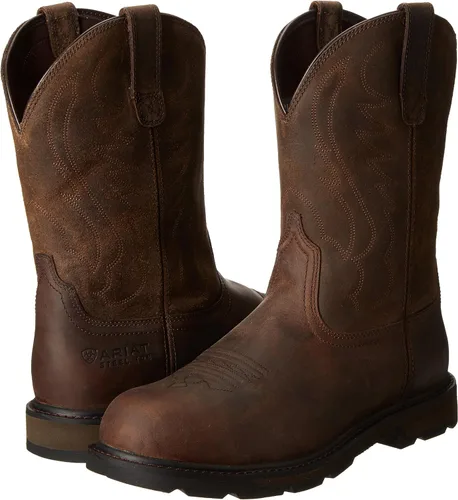 Vista 7 de ARIAT Groundbreaker 10014241 - Botas de trabajo sin cierre para hombre