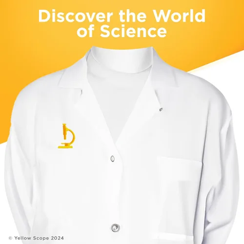 Vista 2 de Scientist White Lab Coat for Kids with Pockets, Unisex