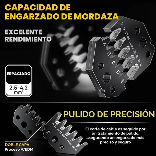 Vista 5 de Kit de herramienta de crimpado DxCRIMP Micro-Fit 3.0, 22 tipos de conectores de 2–20 pines con distancia entre ejes de 3.0mm, crimpador
