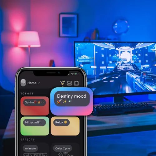 Vista 4 de LIFX Bombillas LED inteligentes Wi-Fi a color (1100 lúmenes) y (800 lúmenes)