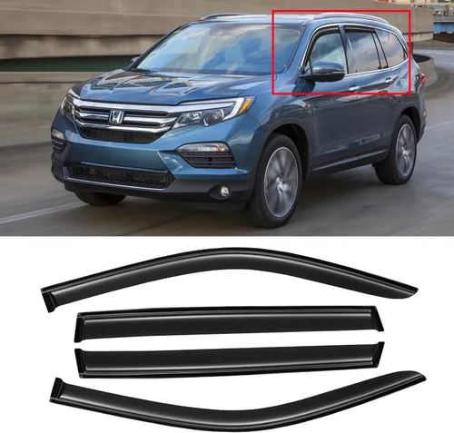 Vista 11 de Protección contra lluvia para ventanas para Ford Explorer/Mercury Mountaineer 2002-2010, protector de visera de ventana, deflector de viento