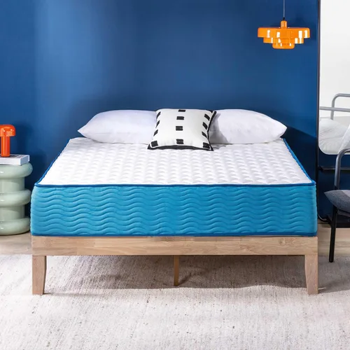 Vista 11 de Best Price Mattress Colchón híbrido de 10 pulgadas, superficie firme, espuma de soporte, resortes ensacados, espumas y telas certificadas como