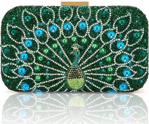 Vista 15 de Milisente Clutch Purses For Women Crystal Clutches Evening Bags Gemstone Clutch Purse For Wedding Formal