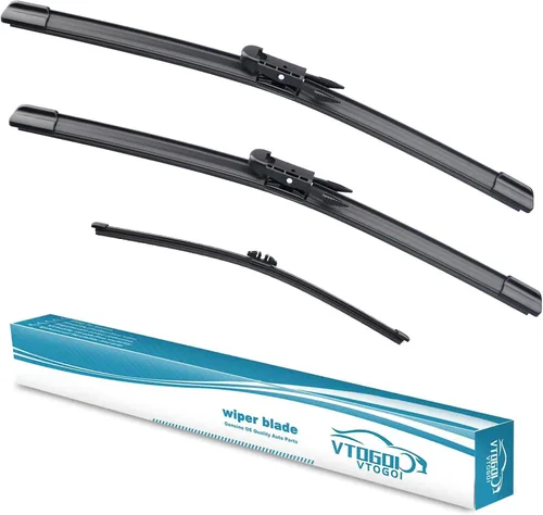 Vista 20 de VTOGOI® Juego de limpiaparabrisas de repuesto para Toyota FJ Cruiser 2007-2014, juego de limpiaparabrisas delanteros y traseros de calidad original