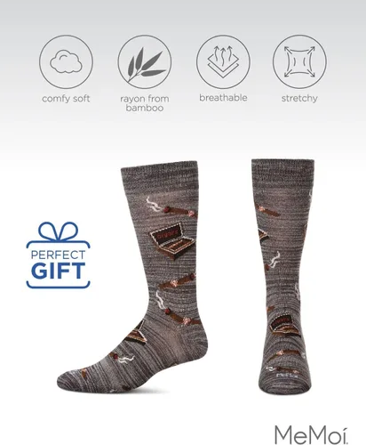 Vista 12 de MeMoi Smoker's Delight Cigar Rayan Blend - Calcetines para hombre