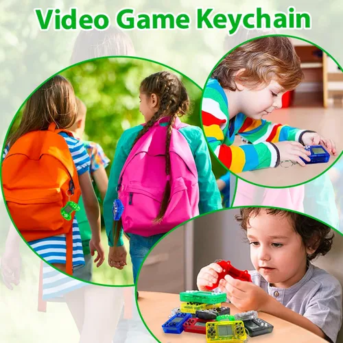 Vista 5 de 12 piezas de recuerdos de fiesta de videojuegos, llavero de videojuegos, suministros de fiesta de juegos de cumpleaños, bolsa de regalo, idea