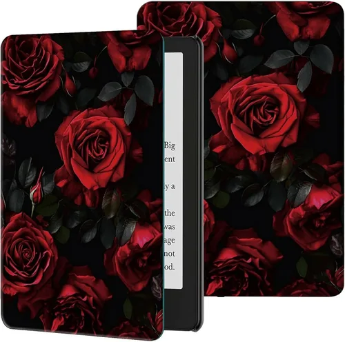 Vista 13 de Rossy Funda para Kindle de 10ª generación 2019, delgada, de piel sintética, ajustable, Smart Cover con encendido y apagado automático para Kindle