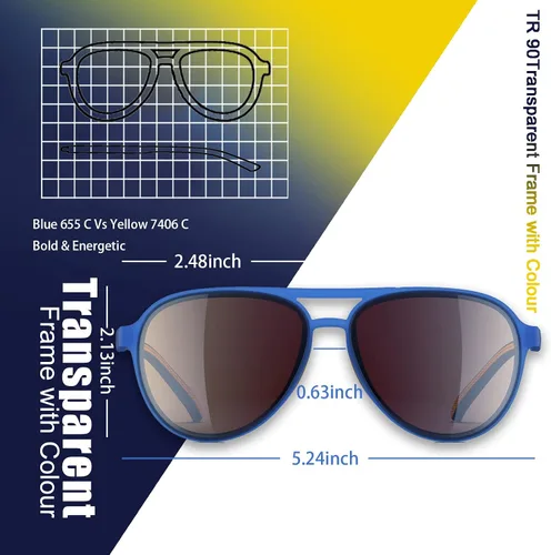 Vista 5 de Gafas de sol ligeras TAC polarizadas clásicas vintage retro de los años 70 marco TR-90 para mujeres y hombres protección UV 400
