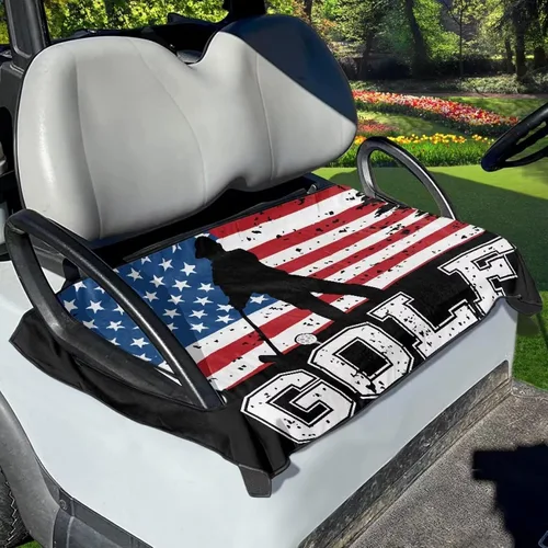 Vista 42 de Fundas de asiento de carrito de golf, mantas para carrito de golf, fundas de asiento de toalla para la mayoría de carritos de golf de 2 asientos