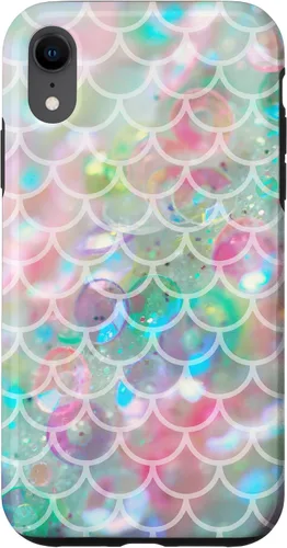 Vista 24 de Funda para iPhone 16 Mermaidcore Aesthetic Scales Ombre Pastel Sirencore