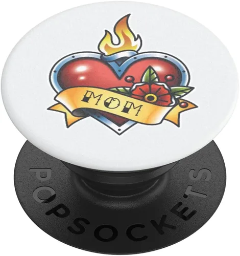 Vista 5 de PopSockets PopTop, agarre adhesivo para teléfono con parte superior intercambiable, mamá - Boho Mama