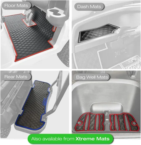 Vista 6 de Xtreme Mats Club Car DS - Tapete para carrito de golf, cobertura completa, para modelos Club Car DS (1982-2013) y Villager (1982-2018), color negro