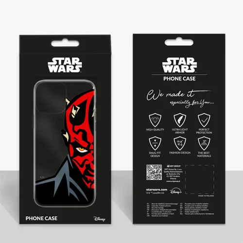 Vista 2 de ERT GROUP Mobile Phone case for Xiaomi REDMI Note 10/ 10S Original and Officially Licensed Star Wars Pattern Darth Maul 003 optimally adapted to The