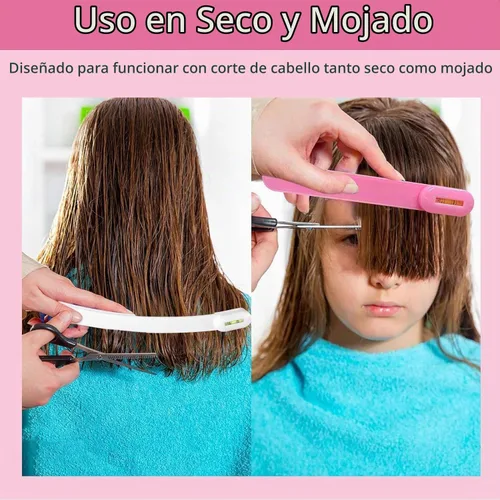 Vista 4 de Kit profesional de corte de cabello para mujeres, fácil de usar, recortador de pelo de puntas abiertas, herramientas de corte de cabello