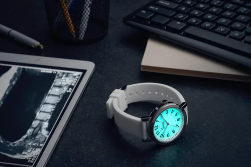 Vista 5 de Speidel Glow Scrub Watch,Electroluminescent Dial,Nurses,Doctors,Students 3ATM, Engraveable