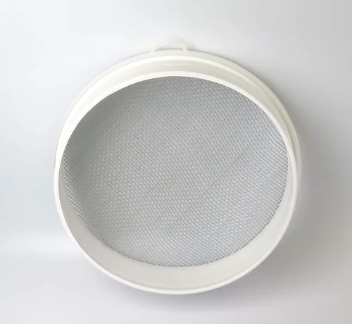 Vista 2 de Tredoni Colador de tamiz de cuscús de 9.1 in/9 pulgadas, tamiz de plástico, malla de acero inoxidable de 0.118 in, multicolor Plastic Sieve