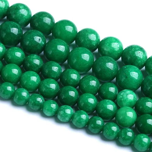 Vista 83 de 4MM 86 piezas Cuentas sueltas de piedra natural de amazonita calcedonia para hacer joyería DIY Pulsera Collar 1 hebra