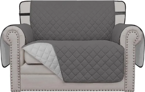 Vista 112 de Easy-Going - Funda reversible para sofá, resistente al agua, con varillas de espuma y correas elásticas, protector de muebles para mascotas y perros
