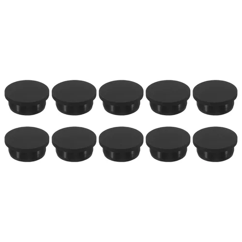 Vista 19 de MECCANIXITY Tapón de agujero de goma de silicona de 0.610 in de diámetro, tapón flexible suave para agujero de 0.591 in, negro, 10 piezas