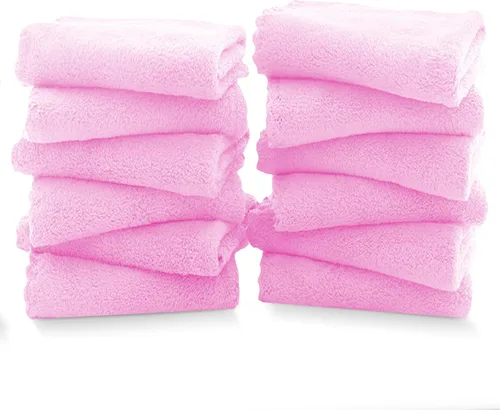 Vista 46 de TENSTARS Toallas de baño de seda con dobladillo para liquidación de baño - 27 x 55 pulgadas - Ligeras, delgadas, de secado rápido - Toalla