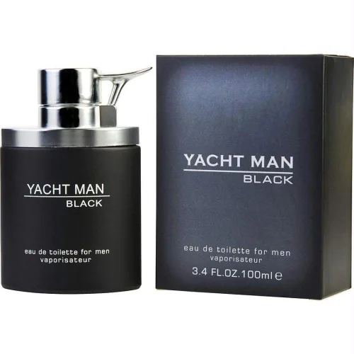 Vista 2 de Myrurgia Yacht Man Black Eau de Toilette en espray para hombre, 3.4 onzas