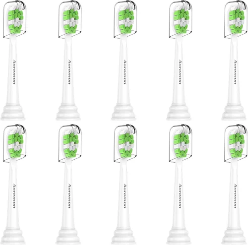 Vista 8 de Aoremon - Cabezales de repuesto para cepillo de dientes para Philips Sonicare DiamondClean Serie 2/3 EasyClean ProtectiveClean FlexCare Negro