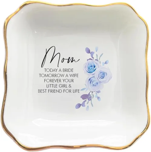 Vista 12 de Bandeja de cerámica para joyas – Thank You For Raising The Man I've Always Prayed For Dish – Regalos para la madre del novio de la novia – Regalos