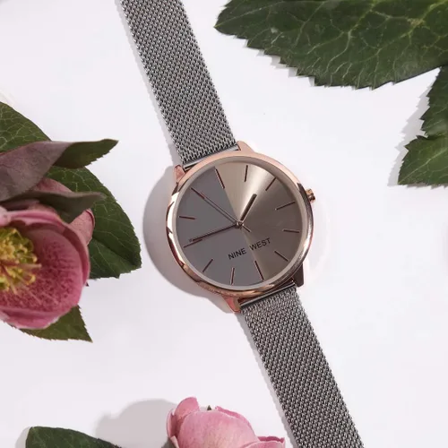 Vista 6 de Nine West - Reloj con correa de malla para mujer