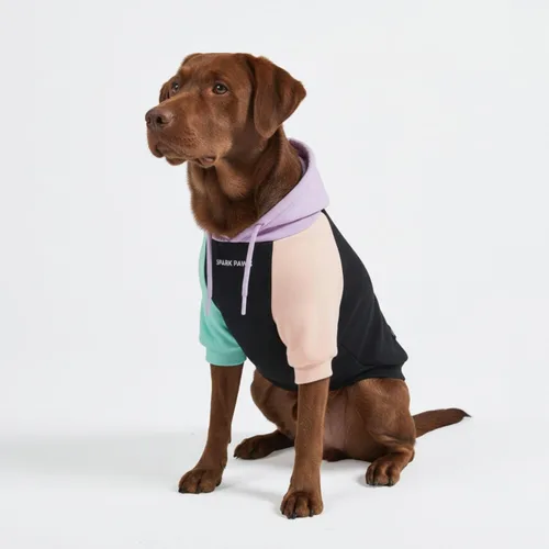 Vista 6 de Spark Paws Sudadera con capucha para perro, suéter de primera calidad para perros pequeños, medianos y grandes Trajes cálidos para bulldogs
