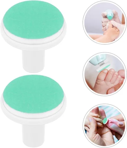 Vista 8 de Tofficu Almohadillas de repuesto para lima de uñas para bebé, 10 unidades, cabezales eléctricos para recién nacidos y niños pequeños mayores de 12